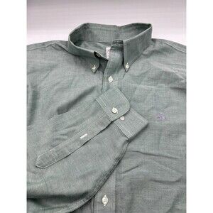 Brooks Brothers 1818 Green The Original Polo Shirt Mens‎ Large Dress Casual